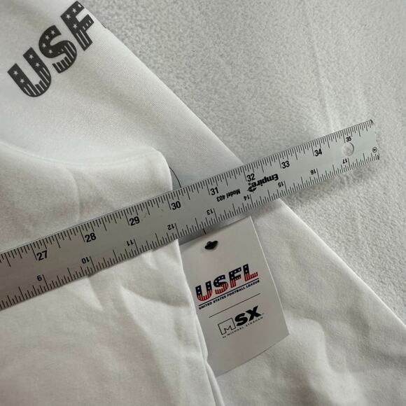 Michigan Panthers Sweatshirt Men's 4XL White Graphic Crewneck USFL MSX NEW Logo - Picture 4 of 9